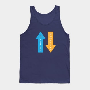 Upload Download icon or symbol Tank Top